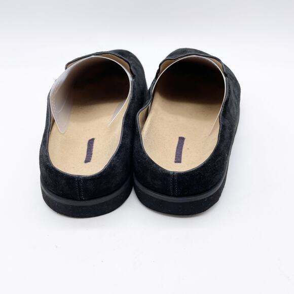 Vince Women's Carmel Black Suede Slip On Clogs Size 5M - Picture 6 of 9